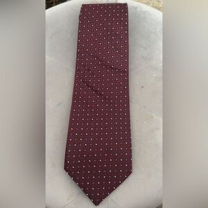 Pronto Uomo Tie 100% Silk Deep Purple Navy Geometric Diamond Pattern NIB t3335